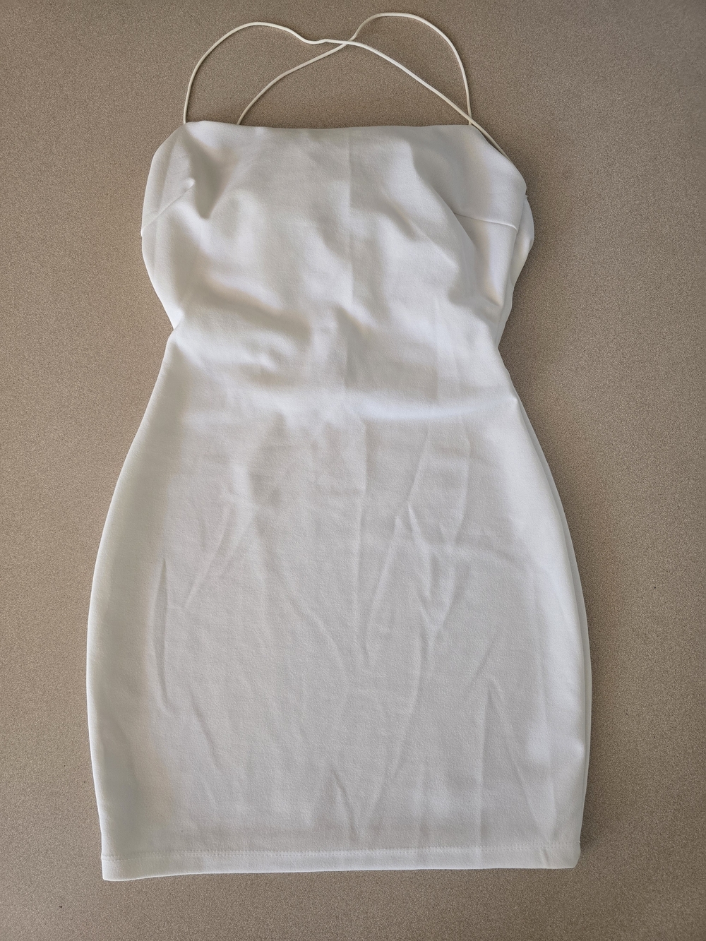 Windsor White Spaghetti-Strap Mini Dress